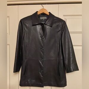 Black Leather Women's Jacket